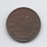 ČEKOSLOVAKIJA 50 HALERU 1971 KM # 55 VF ČEKOSLOVAKIJA 50 HALERU 1971 KM # 55 VF