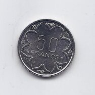 CENTRINĖ AFRIKA 50 FRANCS 1996 KM # 11 AU