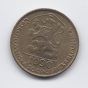 ČEKOSLOVAKIJA 20 HALERU 1990 KM # 74 VF 1