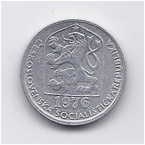 ČEKOSLOVAKIJA 10 HALERU 1976 KM # 80 VF 1