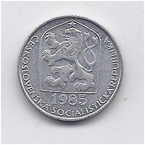 ČEKOSLOVAKIJA 10 HALERU 1985 KM # 80 VF 1