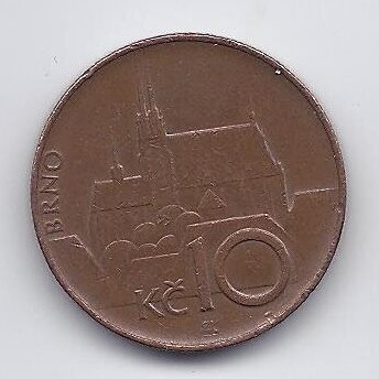ČEKIJA 10 KORUN 1995 KM # 4 VF