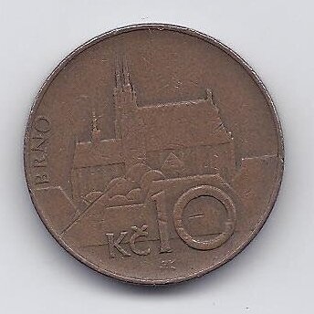 ČEKIJA 10 KORUN 1996 KM # 4 VF