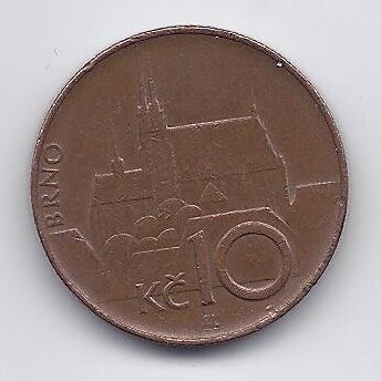 ČEKIJA 10 KORUN 2003 KM # 4 VF