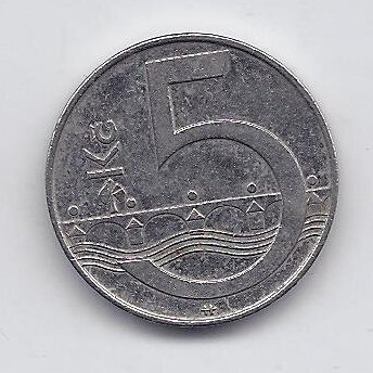 ČEKIJA 5 KORUN 2010 KM # 8 VF