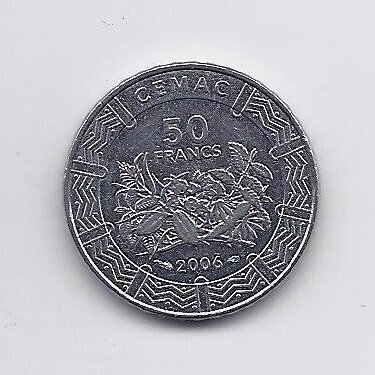CENTRINĖ AFRIKA 50 FRANCS 2006 KM # 21 AU 1