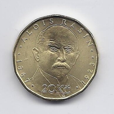 CZECH REP. 20 KORUN 2019 KM # 186 UNC Alois Rašin