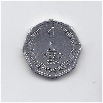 ČILĖ 1 PESO 2004 KM # 231 VF