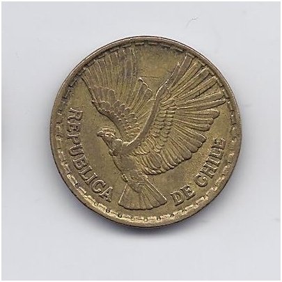 ČILĖ 5 CENTESIMOS 1966 KM # 190 VF 1