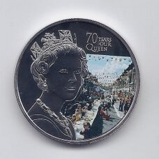 DANGUN ŽENGIMO SALA 1 CROWN 2022 KM # new PROOF Platininis jubiliejus DANGUN ŽENGIMO SALA 1 CROWN 2022 KM # new PROOF Platininis jubiliejus