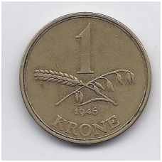 DENMARK 1 KRONE 1946 KM # 835 VF DENMARK 1 KRONE 1946 KM # 835 VF