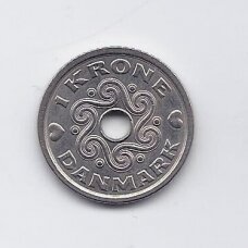DENMARK 1 KRONE 2004 KM # 873.2 XF DENMARK 1 KRONE 2004 KM # 873.2 XF