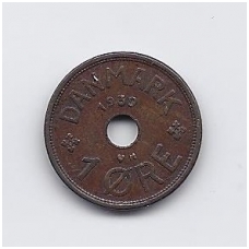 DANIJA 1 ORE 1939 KM # 826 VF