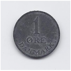 DENMARK 1 ORE 1955 KM # 839.1 F DENMARK 1 ORE 1955 KM # 839.1 F