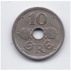 DENMARK 10 ORE 1926 KM # 822.1 VF DENMARK 10 ORE 1926 KM # 822.1 VF