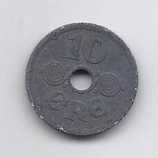 DENMARK 10 ORE 1944 KM # 822.2a F DENMARK 10 ORE 1944 KM # 822.2a F
