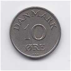 DENMARK 10 ORE 1950 KM # 841.1 VF