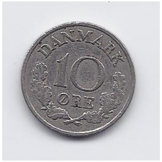 DENMARK 10 ORE 1960 KM # 849 VF