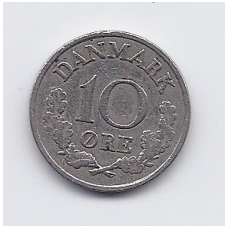 DENMARK 10 ORE 1962 KM # 849 VF