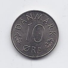 DENMARK 10 ORE 1986 KM # 860.3 AU