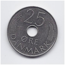 DENMARK 25 ORE 1980 KM # 861.2 XF DENMARK 25 ORE 1980 KM # 861.2 XF