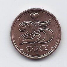DENMARK 25 ORE 2002 KM # 868.2 XF
