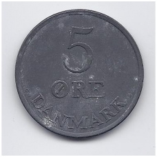 DENMARK 5 ORE 1957 KM # 843.2 VF