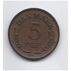 DENMARK 5 ORE 1962 KM # 848.1 VF