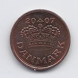 DENMARK 25 ORE 2007 KM # 868.2 XF 1