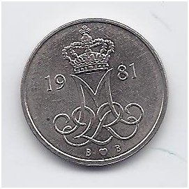 DENMARK 10 ORE 1981 KM # 860.2 XF 1