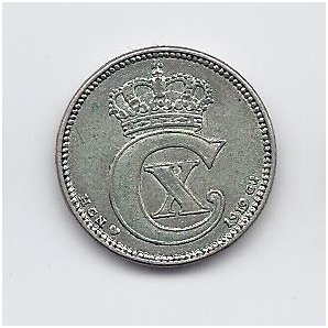 DENMARK 25 ORE 1919 KM # 815.2 VF 1