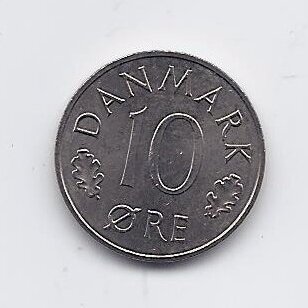 DENMARK 10 ORE 1984 KM # 860.3 AU