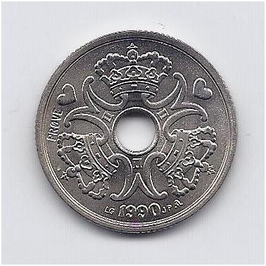 DANIJA 2 KRONE 1990 KM # PR70 UNC ( PROVE ) 1