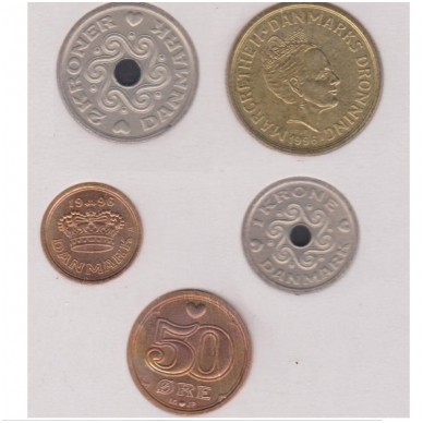 DANIJA 1996 m. monetų rinkinys