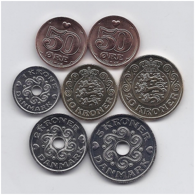 DANIJA 2016 m. 7 monetų komplektas