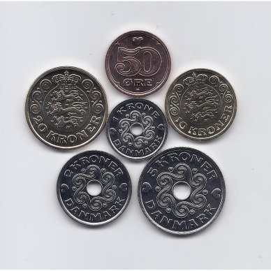 DANIJA 2019 m. 6 monetų rinkinys