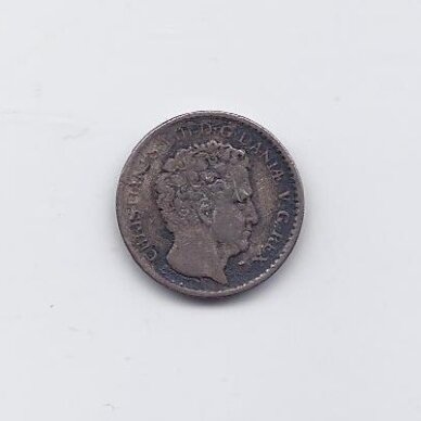 DENMARK 3 RIGSBANKSKILLING 1842 KM # A730 F/VF 1