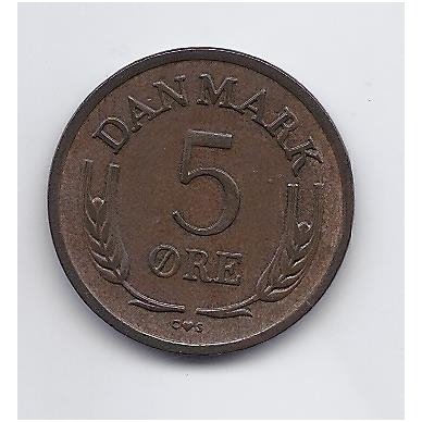 DENMARK 5 ORE 1963 KM # 848.1 VF