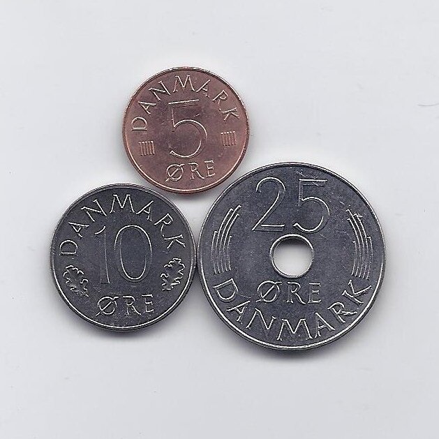 DENMARK 1976 three coins set