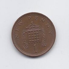 GREAT BRITAIN 1 NEW PENNY 1976 KM # 915 VF
