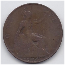 GREAT BRITAIN 1 PENNY 1907 KM # 794.2 F GREAT BRITAIN 1 PENNY 1907 KM # 794.2 F