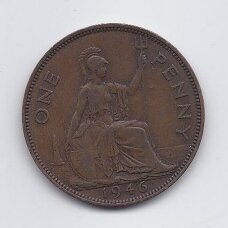 GREAT BRITAIN 1 PENNY 1946 KM # 845 VF GREAT BRITAIN 1 PENNY 1946 KM # 845 VF