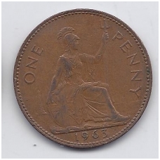 GREAT BRITAIN 1 PENNY 1963 KM # 897 VF GREAT BRITAIN 1 PENNY 1963 KM # 897 VF