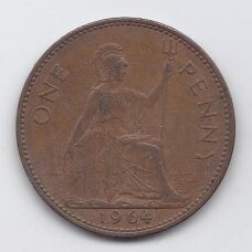 GREAT BRITAIN 1 PENNY 1964 KM # 897 VF GREAT BRITAIN 1 PENNY 1964 KM # 897 VF
