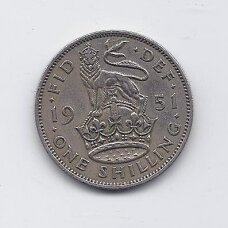 GREAT BRITAIN 1 SHILLING 1951 KM # 876 VF GREAT BRITAIN 1 SHILLING 1951 KM # 876 VF