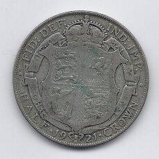 GREAT BRITAIN 1/2 CROWN 1921 KM # 818.1a F/VF GREAT BRITAIN 1/2 CROWN 1921 KM # 818.1a F/VF