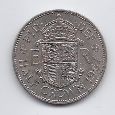 GREAT BRITAIN 1/2 CROWN 1967 KM # 907 VF/XF GREAT BRITAIN 1/2 CROWN 1967 KM # 907 VF/XF