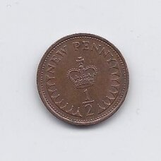 GREAT BRITAIN 1/2 NEW PENNY 1975 KM # 914 VF GREAT BRITAIN 1/2 NEW PENNY 1975 KM # 914 VF