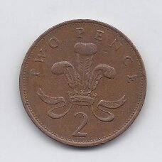 GREAT BRITAIN 2 PENCE 1987 KM # 936 VF