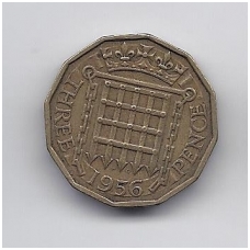 GREAT BRITAIN 3 PENCE 1956 KM # 900 VF GREAT BRITAIN 3 PENCE 1956 KM # 900 VF